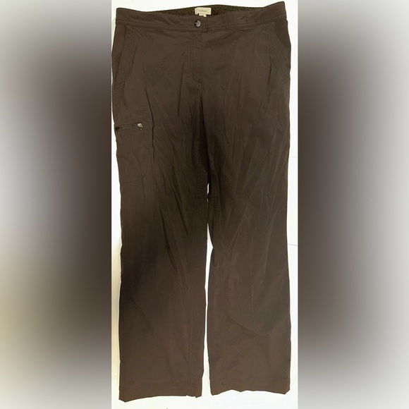 L.L. Bean Pants - LL Bean Women’s Black Cargo Pants Lightweight Hiking Active Outdoor Size 14 Tall